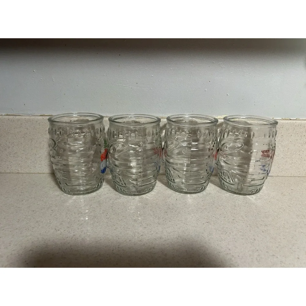 Bubba Gump‎ Shrimp Co Hawaiian Luau Tiki Drinking Glass 16oz Souvenir Cup Lot 4